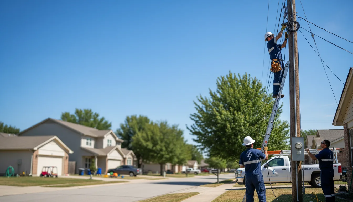 Residential electrician providing installation services in Lennon, MI